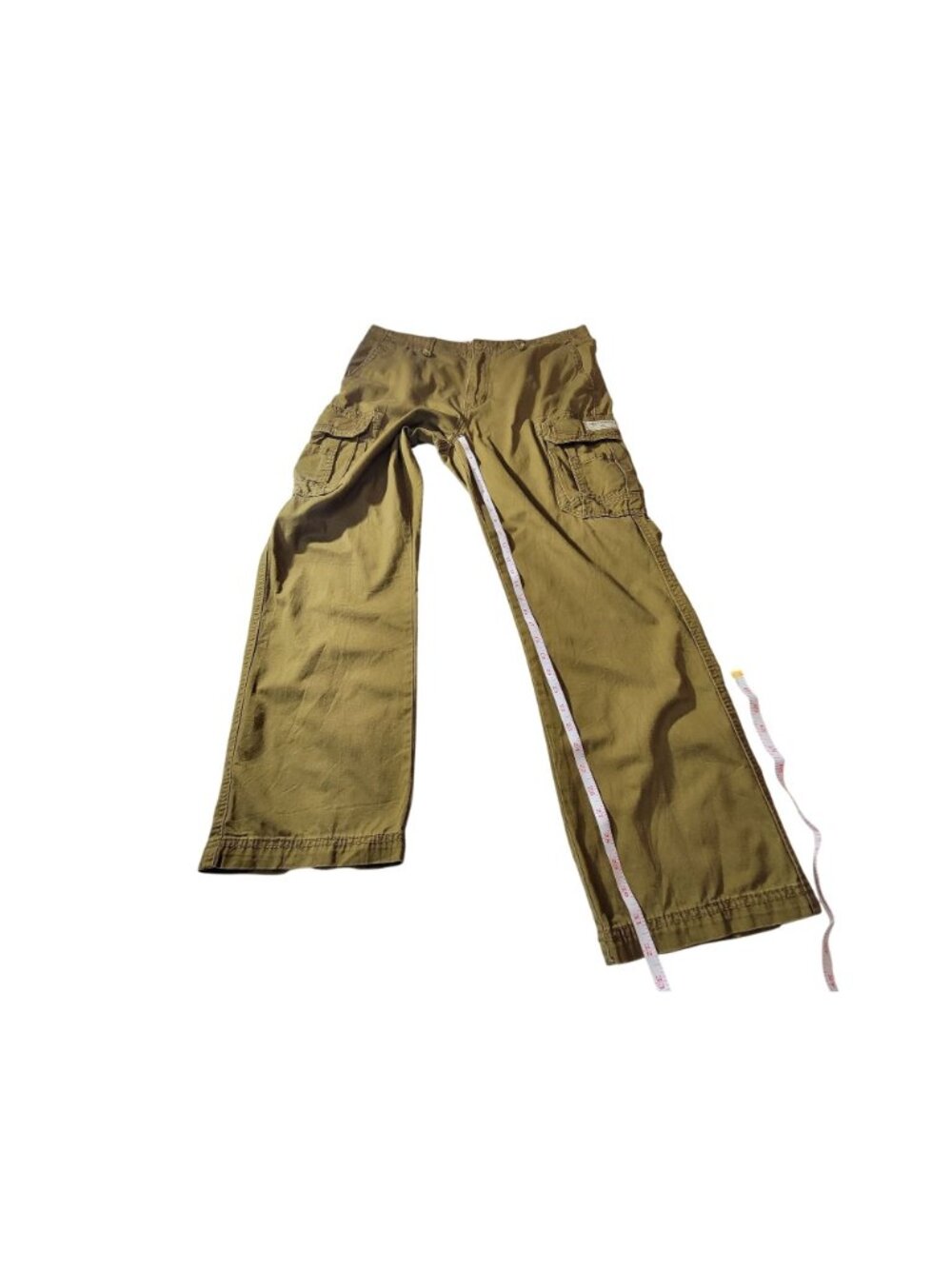 Unionbay Mens Khaki Cargo Pants Size 36x32 Cotton Relaxed Fit Multi-Pocket - Picture 5 of 10